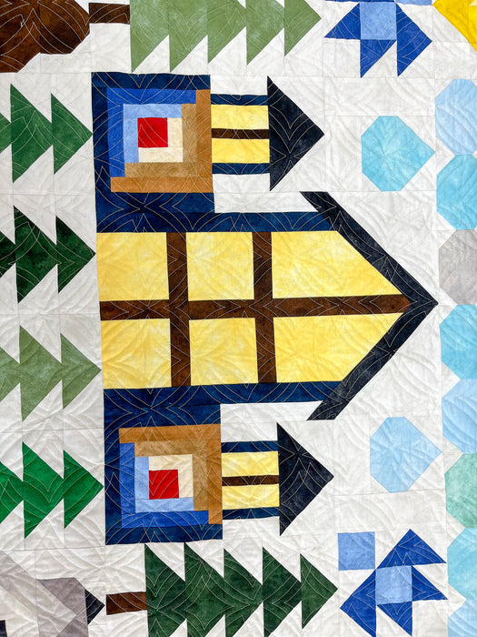 Pacific Northwest Life Quilt Kit - BOM - RebsFabStash Exclusive! - Sew Along starts September 2023! SUBSCRIBE NOW!