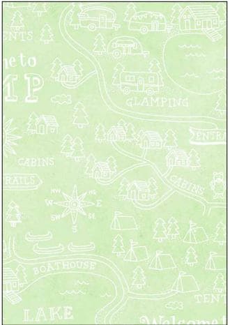 NEW! Wanderlust - Tonal Maps - Per Yard - by Stephanie Peterson Jones - P&B Textiles - Light Green - WLUS 04619 LG-Yardage - on the bolt-RebsFabStash