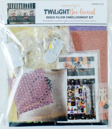 Twilight Boo-Levard - EMBELLISHMENT KIT- Kimberbell Designs - Maywood - Halloween Bench Pillow Embellishments KDKB1212-Quilt Kits & PODS-RebsFabStash
