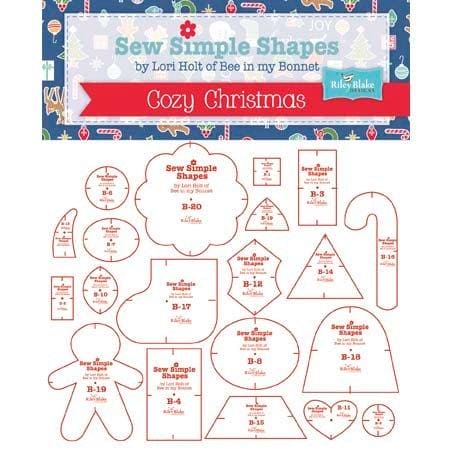 Cozy Christmas Templates - Sew Simple Shapes - Lori Holt for Riley Blake Designs - Bee in my Bonnet Designs - RebsFabStash
