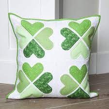 Riley Blake PILLOW KIT - March - Pillow Project - Christopher Thompson of The Tattooed Quilter for Riley Blake Designs- 20" x 20" - INCLUDES backing! - KTP-17830 - Shamrock-Quilt Kits & PODS-RebsFabStash