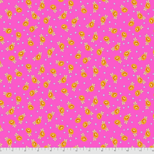 NEW! - Curiouser & Curiouser - Baby Buds Wonder - Per Yard - by Tula Pink for Free Spirit Fabrics - Vibrant, Pink - PWTP167.WONDER - RebsFabStash