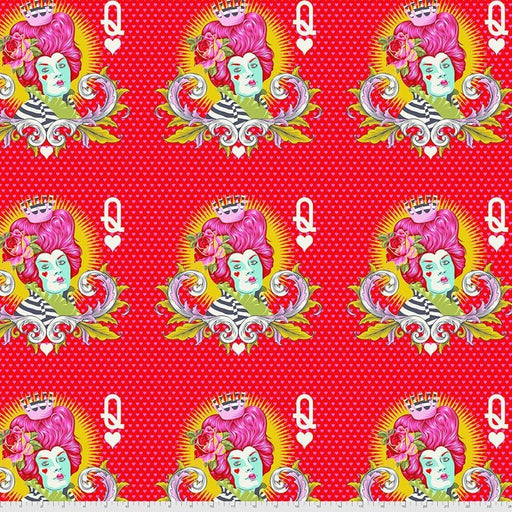 NEW! - Curiouser & Curiouser - The Red Queen Wonder - Per Yard - by Tula Pink for Free Spirit Fabrics - Vibrant, Red - PWTP160.WONDER - RebsFabStash