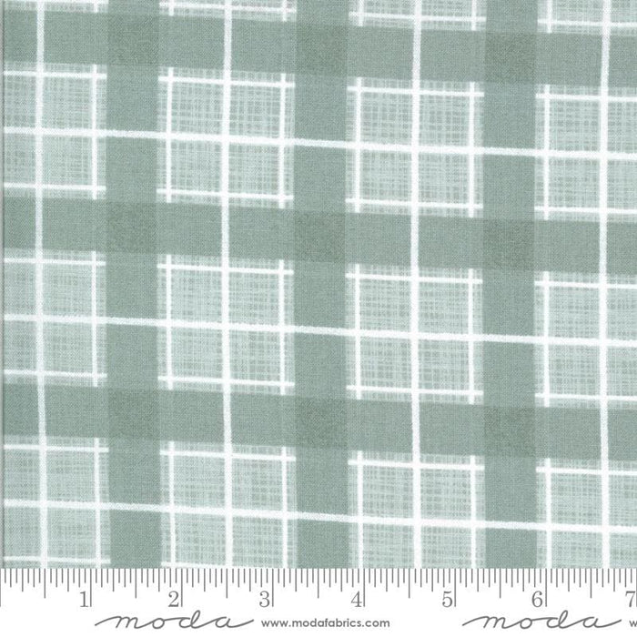 Juniper - Brushed Cotton - by Kate & Birdie Paper Co. for MODA Green Plaid Pattern Fabric By RebsFabStash