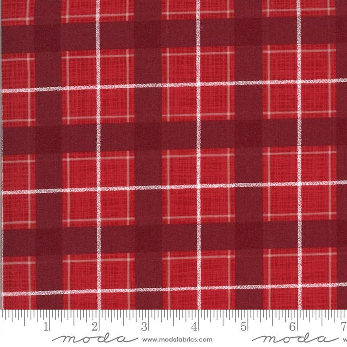 Juniper - Brushed Cotton - by Kate & Birdie Paper Co. for MODA Red Plaid Pattern Fabric By RebsFabStash