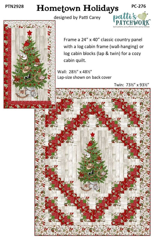 Hometown Holidays - Quilt PATTERN - by Patti Carey of Patti's Patchwork - Fabric is Howdy Christmas by Deborah Edwards for Northcott - RebsFabStash