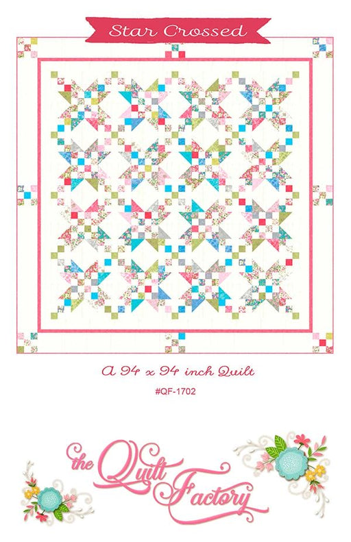 Star Crossed - Quilt PATTERN - by Deb Grogan for The Quilt Factory - Precut friendly - 94" x 94" - RebsFabStash