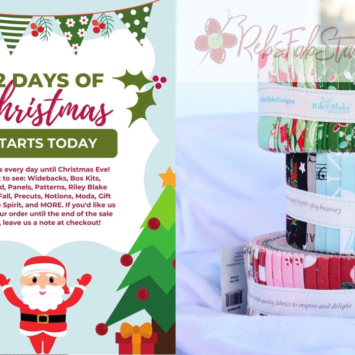 12 Days of Deals Starts Today at RebsFabStash! - December 13, 2021 | RebsFabStash