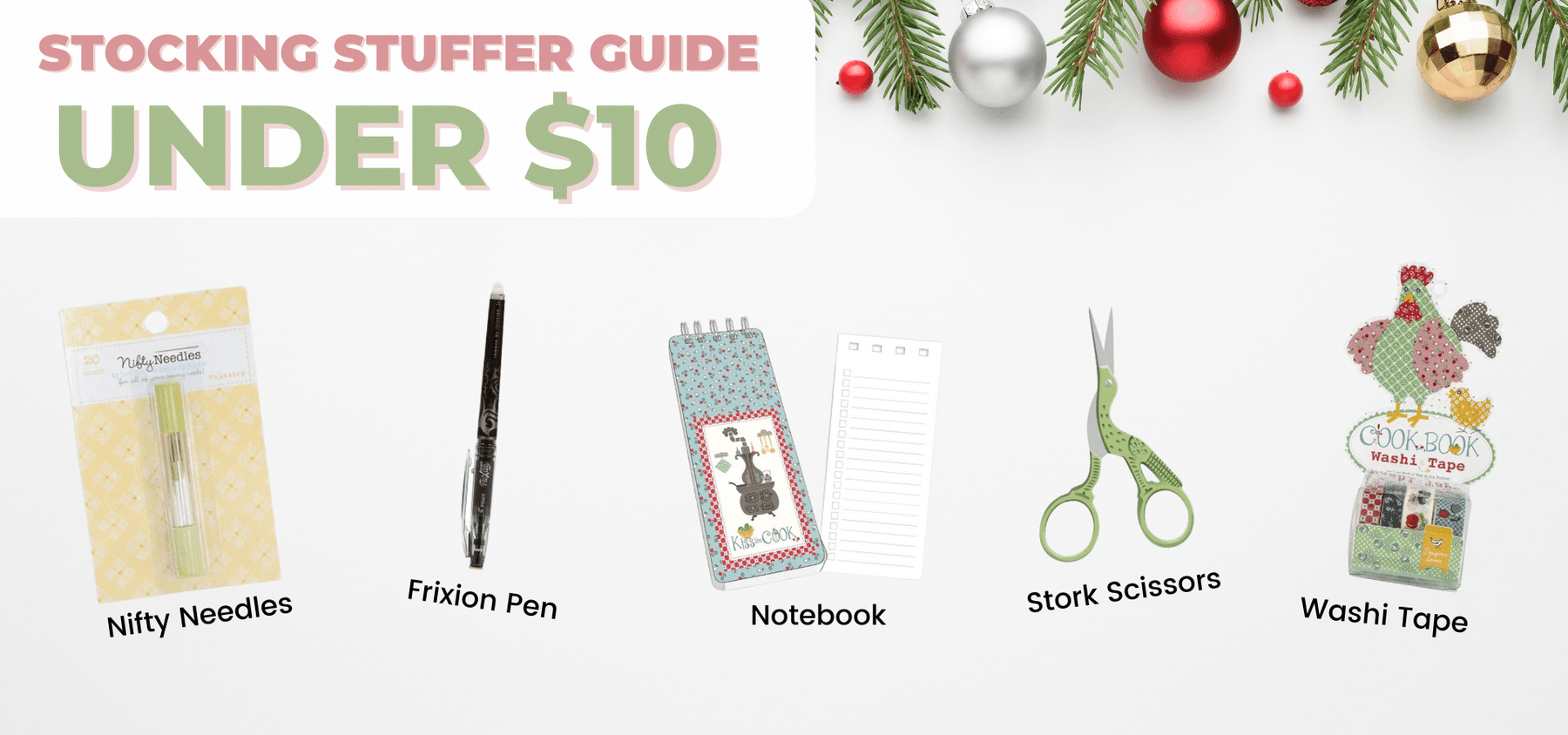 Stocking Stuffers under $10 for Quilters & Sewers