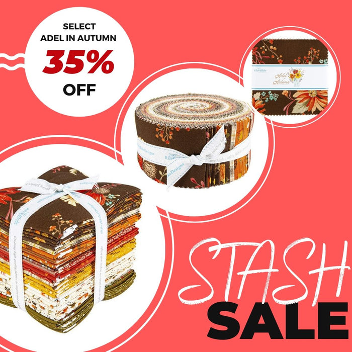 Stash Sale - 40% off SELECT Adel in Autumn Items, and our Panels & Patterns are on sale for 15% off today only! December 16, 2021 | RebsFabStash