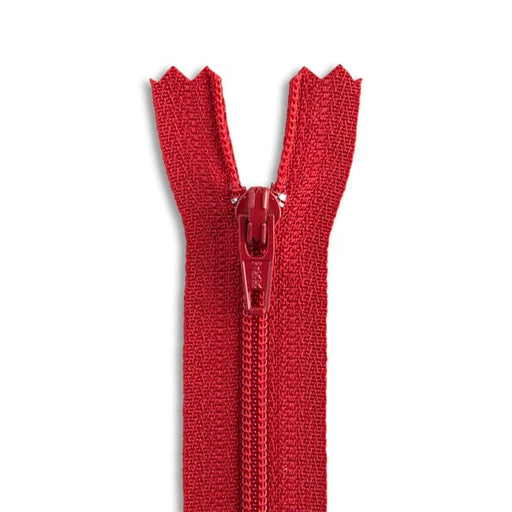 14" Nylon Coil Non-Separating Zipper - Cherry - YKK-Zipper-5-Buttons, Notions & Misc-RebsFabStash