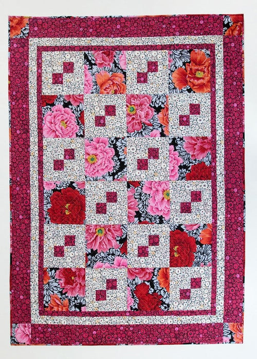 Quilts In A Jiffy - Quilt PATTERN book - by Donna Robertson of Fabric Cafe - 3 Yard Quilts - 8 different patterns