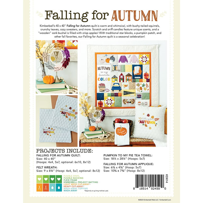 Falling for Autumn Machine Embroidery - Pattern Book - by Kimberbell