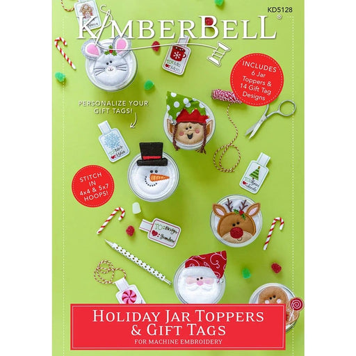 Kimberbell Holiday Jar Toppers & Gift Tags - KD5128-Embroidery Software-RebsFabStash
