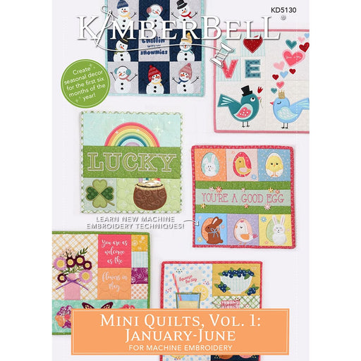 NEW! Shipping Now! Kimberbell Mini Quilts, Vol. 1: January-June - KD5130-Patterns-RebsFabStash