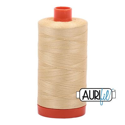 Aurifil - Mako Cotton Thread - 1422 yds/1300m - WHEAT - 50 wt - 1050-2025-thread-RebsFabStash
