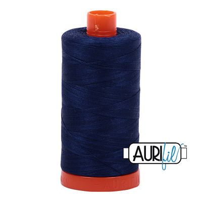 Aurifil - Mako Cotton Thread - 1422 yds/1300m - DARK NAVY - 50 wt - 1050-2784-thread-RebsFabStash
