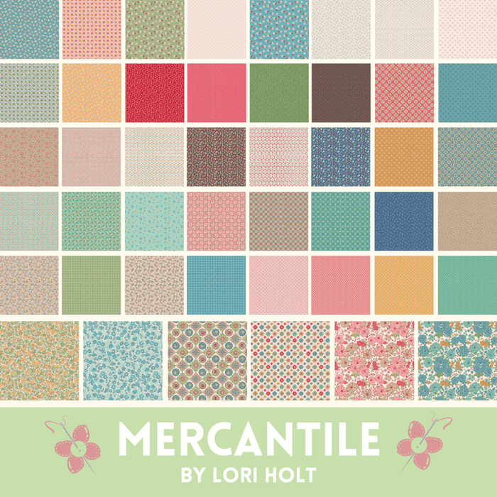 SHIPPING NOW! - Lori Holt Mercantile Quilt Seeds Quilt KIT - Mercantile fabrics - Riley Blake - Quilt Top Fabric Kit