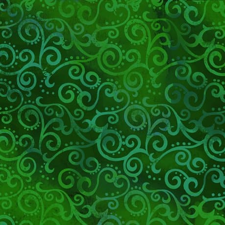 Ombre Scroll Wide Back - Green - 24775-GF - 108" wide back - quilt back - per yard