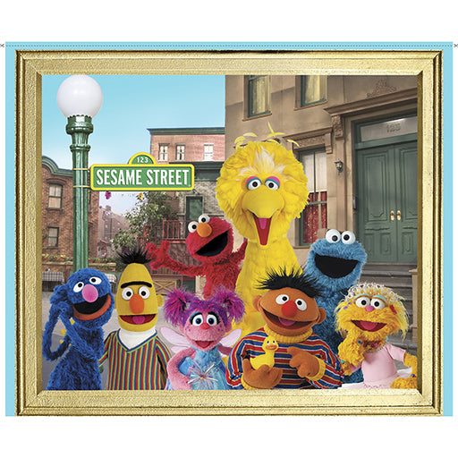 Sesame Street Character Panel - per PANEL - Quilting Treasures - 27535 X-Multi-RebsFabStash