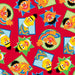 Sesame Street - per yard - Quilting Treasures - Bert & Ernie - Red - 28549 R-RebsFabStash