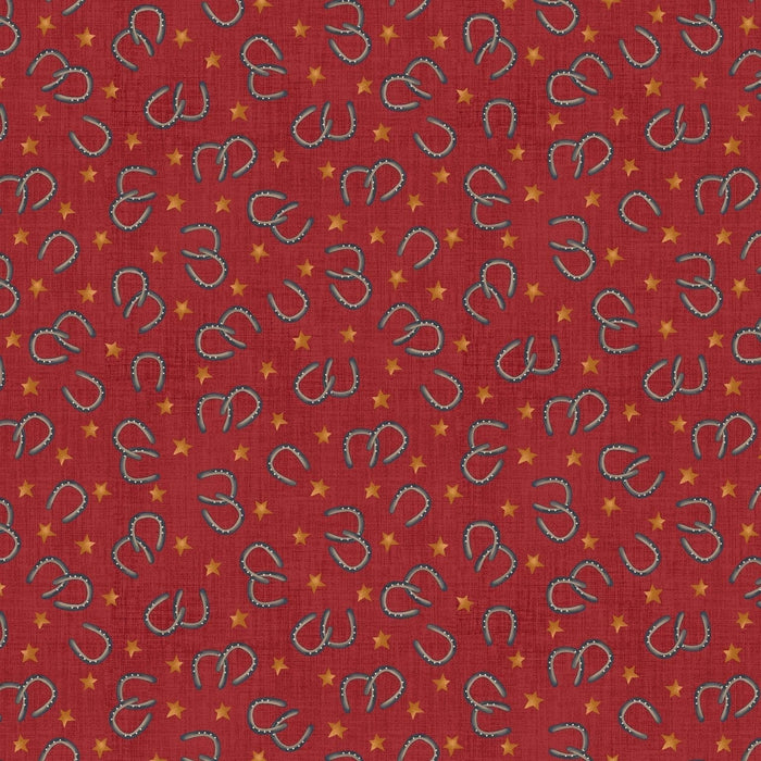 Cottonwood Stables - Per Yard - Red Paisley - Henry Glass - 3061 88-Red
