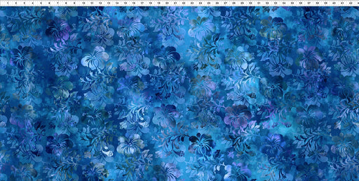 Prism Fabric Collection - Jason Yenter - In The Beginning Fabrics - 3JYQ-2 - By The Yard - blue flowers