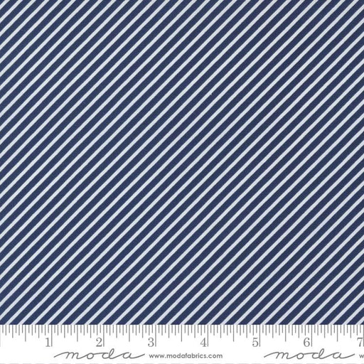 Simply Delightful - Stripe - by the yard - by Sherri & Chelsi - Moda - 37646 28-Dark Blue