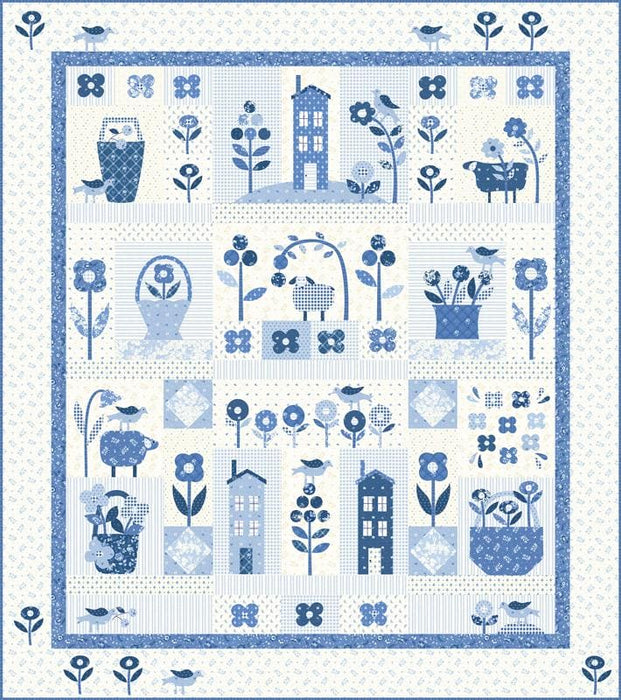 Blueberry Delight - Fat Eighth Bundle (32) 9" x 22" - By Bunny Hill Designs for MODA - 3030F8