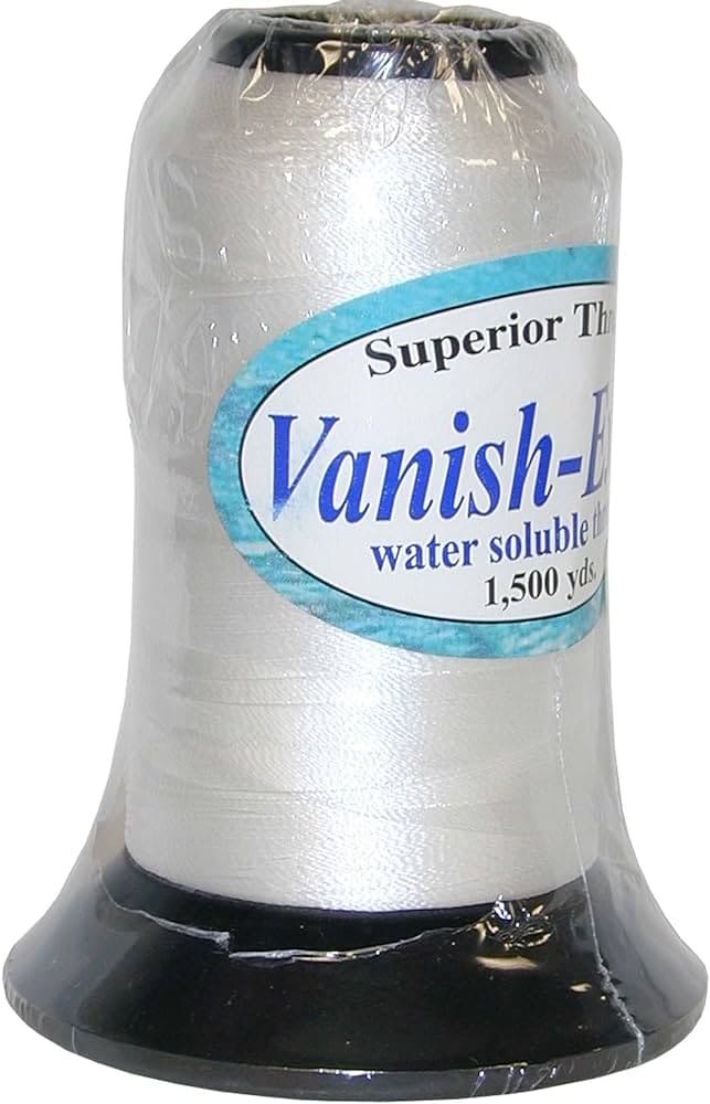 Vanish Extra Water Soluble Thread - Superior Threads - 1500 yds - 50 w ...