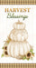 Autumn Elegance - Harvest Blessings - PANEL - by Kitten Studio for Henry Glass - 733MP - 04 Cream - White Pumpkins on cream