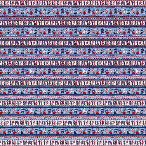 Star Spangled Beach - Quilt KIT - Pattern by Heidi Pridemore - Fabric by Sharon Lee for Studio E Fabrics - Patriotic, Flags, Beach