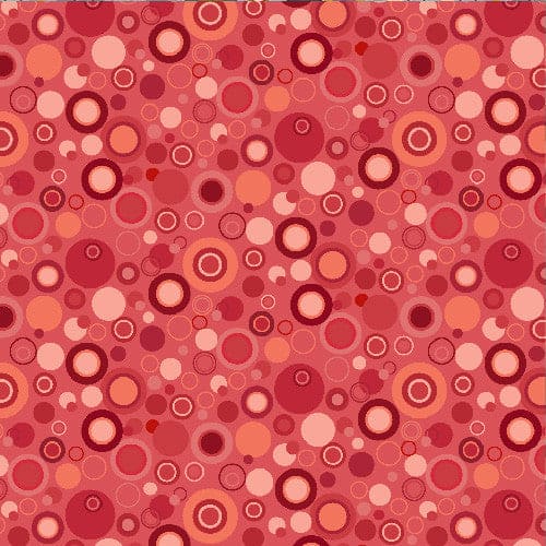 Bubble Dot Basics - per yard - Leanne Anderson - Henry Glass Fabrics 9612-88 Red