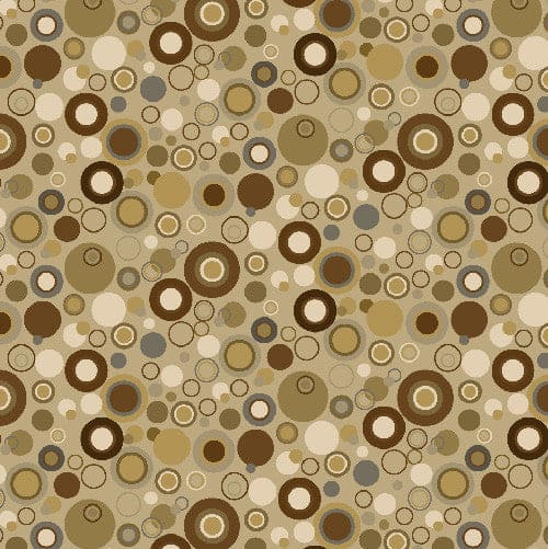 Bubble Dot Basics - per yard - Leanne Anderson - Henry Glass Fabrics 9612-31 Tan