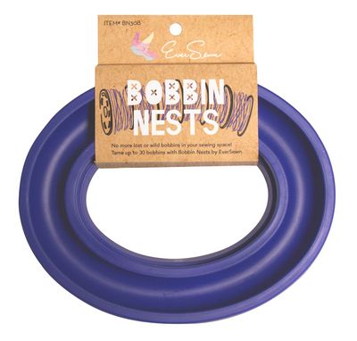 Bobbin Nest - Blue - EverSewn - Up to 30 Bobbins - BN30B-Buttons, Notions & Misc-RebsFabStash