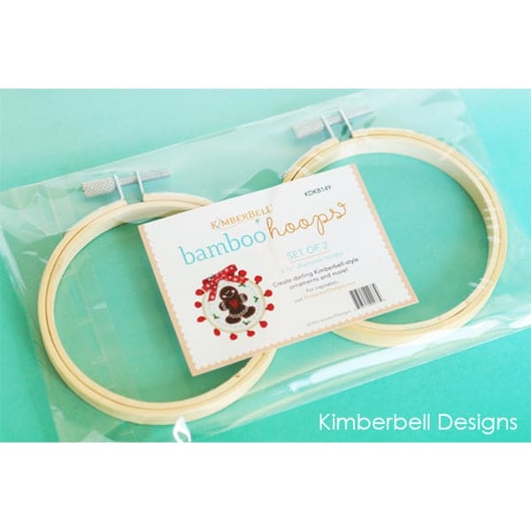 Bamboo Hoops - Set of (2) 3.5" diameter - by Kimberbell Designs - Kimberbellishments - KDKB149-RebsFabStash