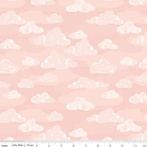Wild and Free - Clouds - per yard - by Gracey Larson for Riley Blake Designs - C12934-Pink-RebsFabStash
