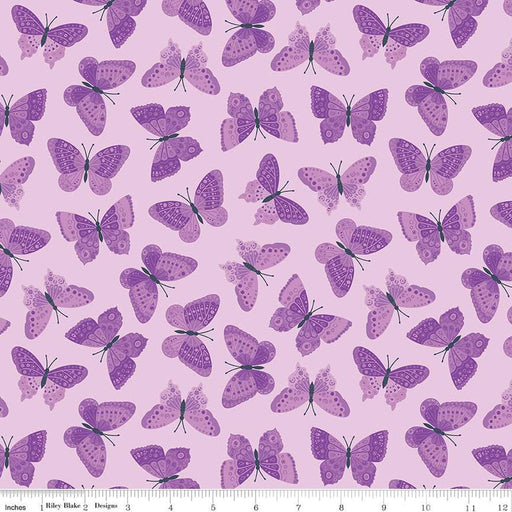 Strength in Lavender - by RBD Designers for Riley Blake Designs - Butterflies lavender C13223-Yardage - on the bolt-RebsFabStash