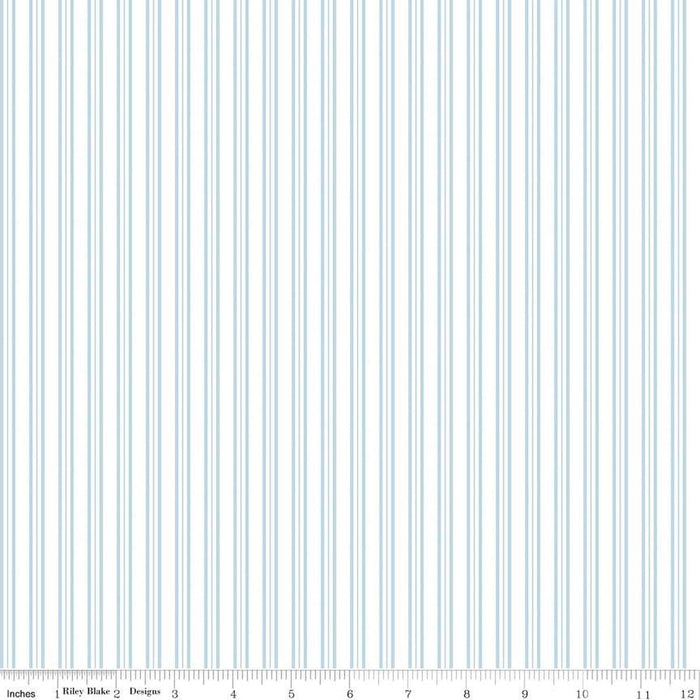 Simply Country - Stripes - per yard - by Tasha Noel for Riley Blake Designs - C13415-White-RebsFabStash