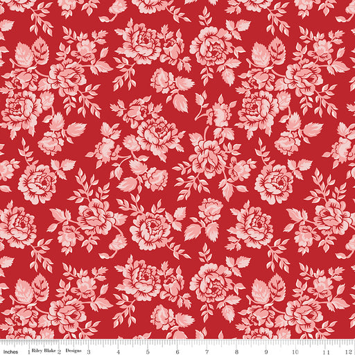 NEW! Home Town - Parry Schoolhouse Red - Per Yard - by Lori Holt of Bee in My Bonnet - Riley Blake Designs - C13580-SCHRED