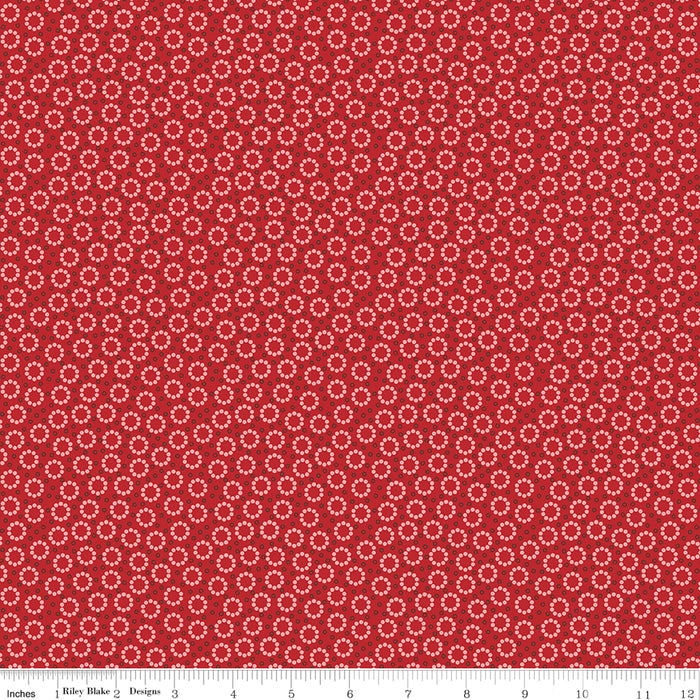 NEW! Home Town - Miller Schoolhouse Red - Per Yard - by Lori Holt of Bee in My Bonnet - Riley Blake Designs - C13593-SCHRED