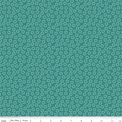 NEW! Home Town - Miller Teal - Per Yard - by Lori Holt of Bee in My Bonnet - Riley Blake Designs - C13593-TEAL