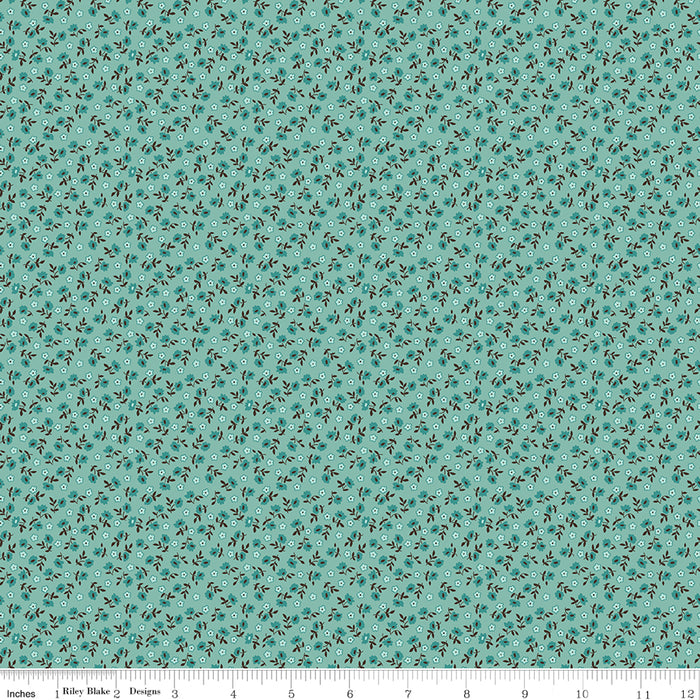 NEW! Home Town - Bodell Heirloom Sea Glass - Per Yard - by Lori Holt of Bee in My Bonnet - Riley Blake Designs - C13594-HEIRSEAGLASS-Yardage - on the bolt-RebsFabStash