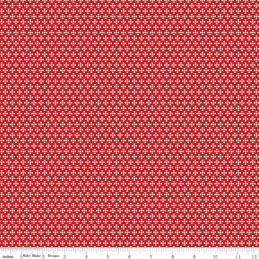 NEW! Home Town - Dansie Schoolhouse Red - Per Yard - by Lori Holt of Bee in My Bonnet - Riley Blake Designs - C13595-SCHRED