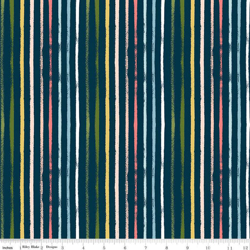 Day in the Life - per yard - by Echo Park Paper for Riley Blake Designs - Stripes - C13664 Oxford-RebsFabStash