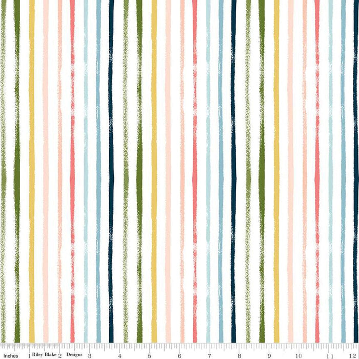 Day in the Life - per yard - by Echo Park Paper for Riley Blake Designs - Stripes - C13664 Oxford