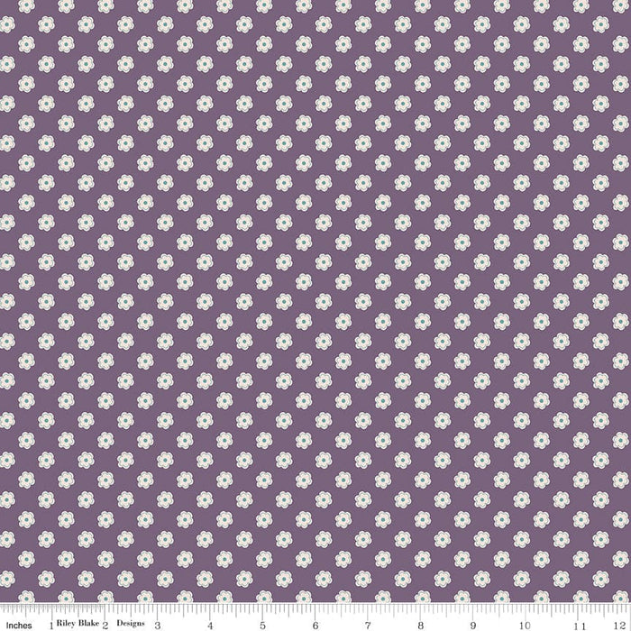 Bee Dots - Lori Holt for Riley Blake Designs - C14165 - Plum - Verona Plum