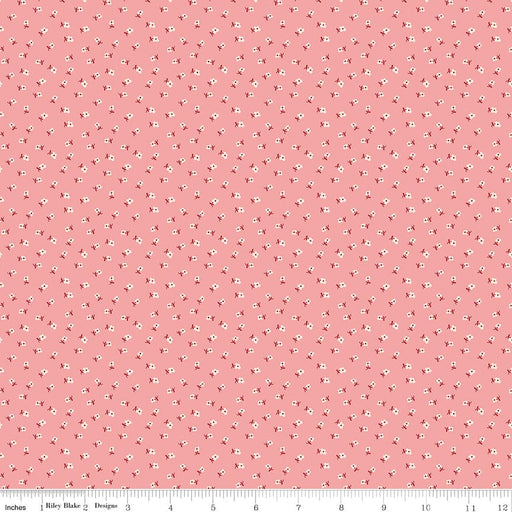 Bee Dots - Lori Holt for Riley Blake Designs - C14169 - Coral - Lillian Coral