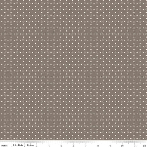 Bee Dots - Lori Holt for Riley Blake Designs - C14174 - Pebble - Lois Pebble