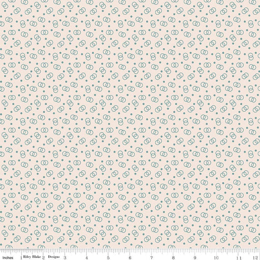 Bee Dots - Lori Holt for Riley Blake Designs - C14181 - Raindrop - Lucille Raindrop
